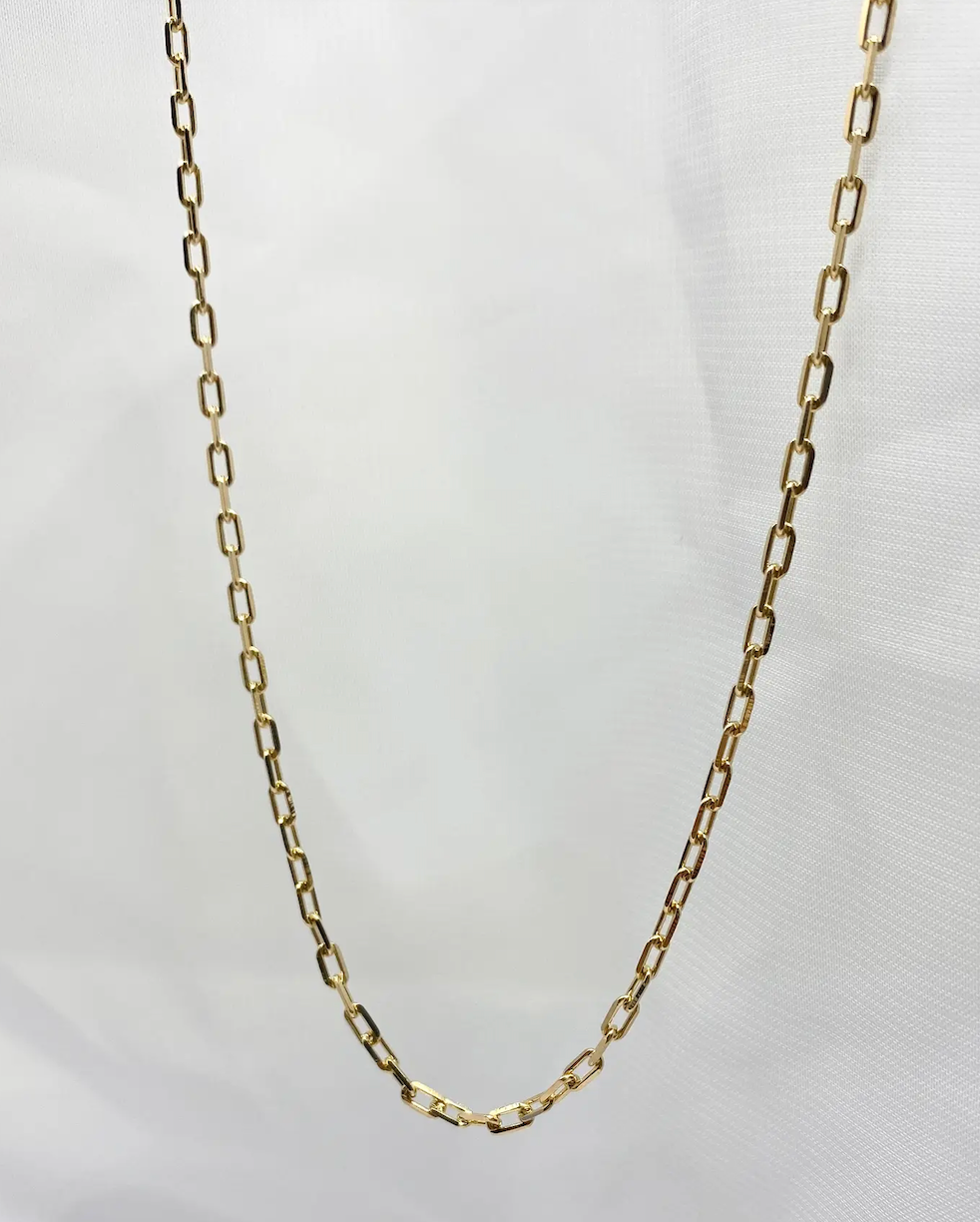 Felix Gold Filled Paper Clip Chain Necklace