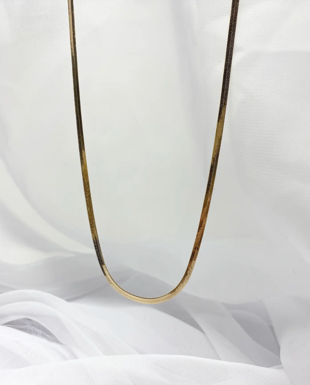 Remy Gold Filled Flat Chain Necklace