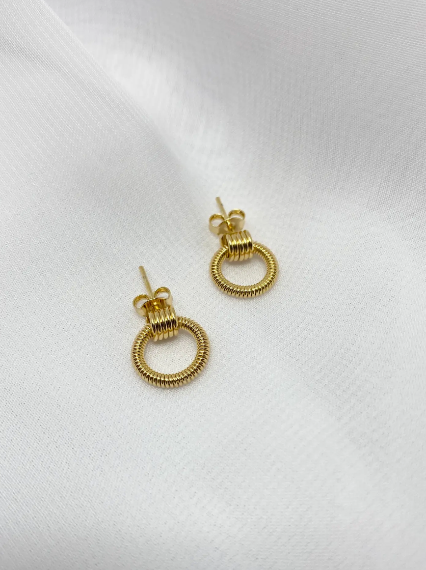 Ring Coil Gold Filled Earrings